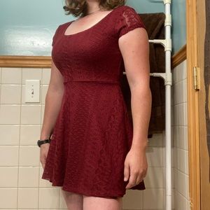 Casual cute red dress